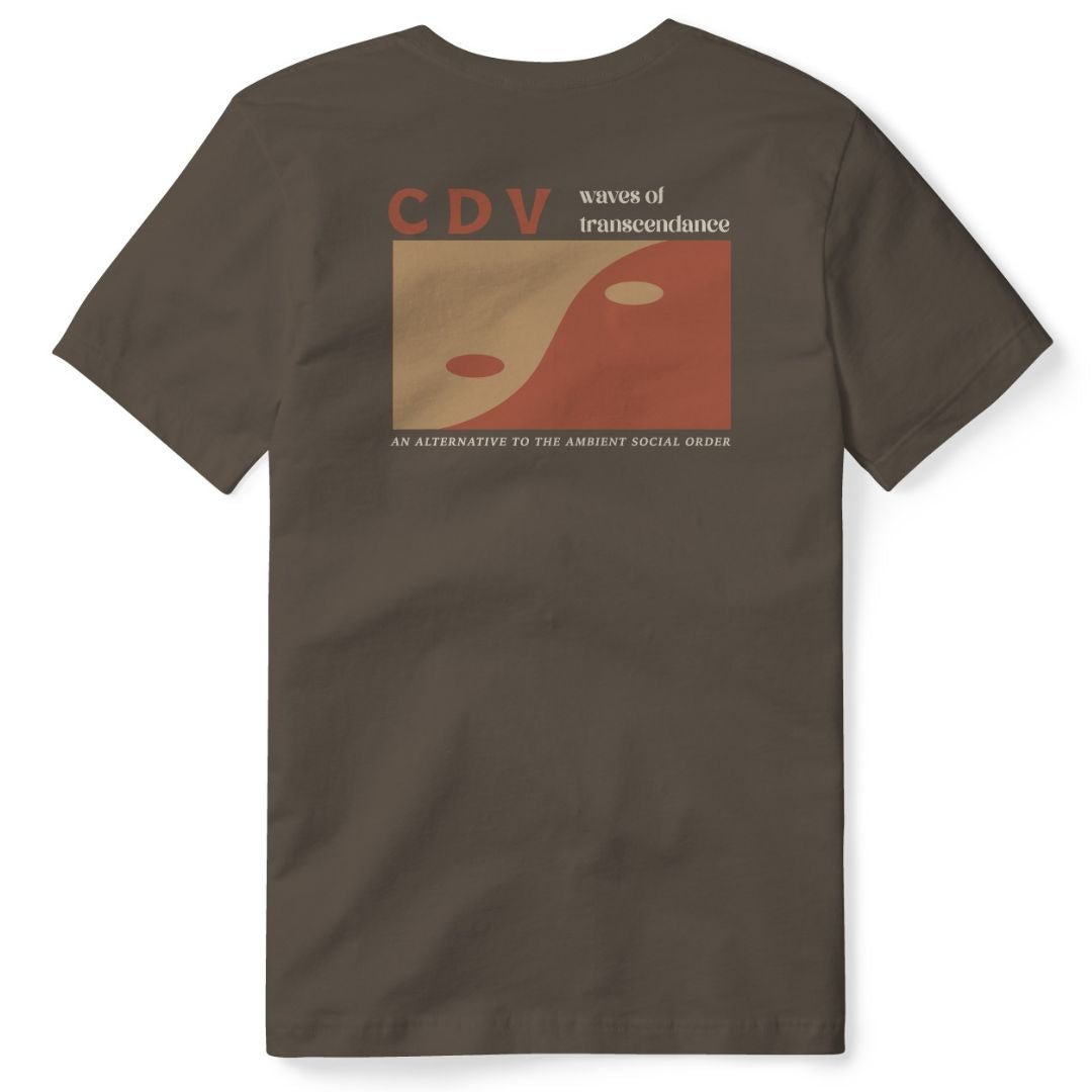 Commune Des Vagues Wave Dance T-Shirt - Coffee