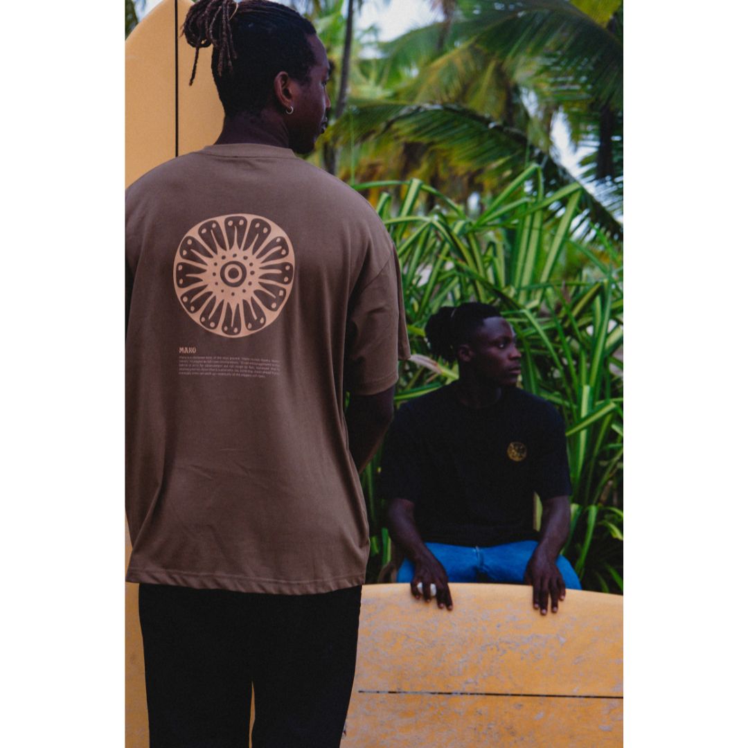 Surf Côte d’Ivoire Diaraby SPF50+ T-Shirt - Brown