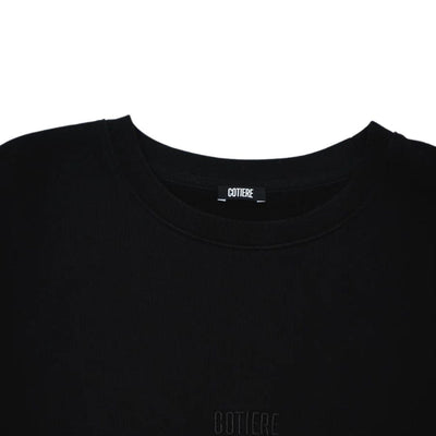 Cotiere Embroidered Unisex Sweater - Black