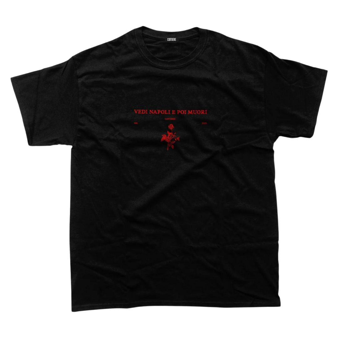 Cotiere Napoli 04 T-Shirt - Black