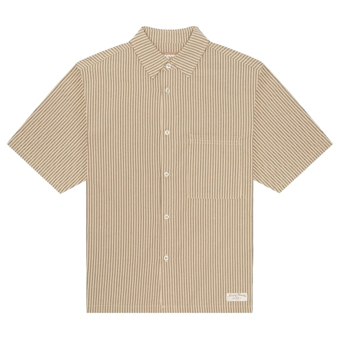 Ementa Napoli Short Sleeve Shirt - Sand
