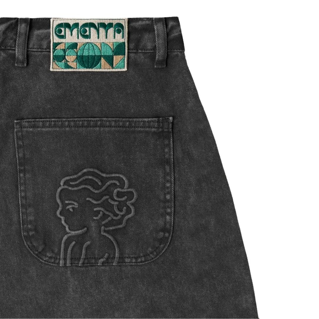 Magoado Big Ikon Twill Shorts - Black Fade Out