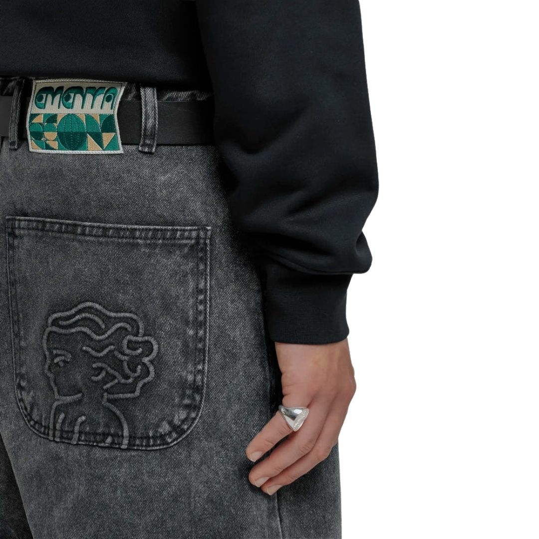 Magoado Big Ikon Twill Shorts - Black Fade Out