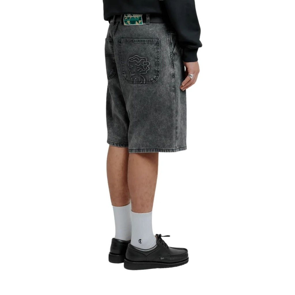 Magoado Big Ikon Twill Shorts - Black Fade Out