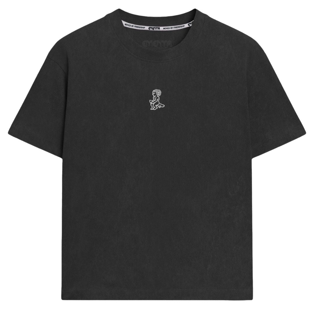 Ementa Big Ikon Washed T-Shirt - Black Washed