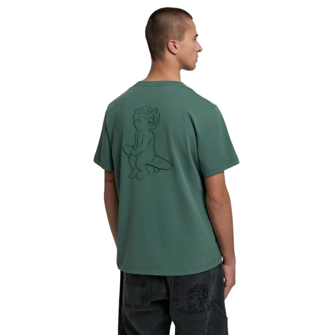Big Ikon Washed T-Shirt - Dark Green Washed