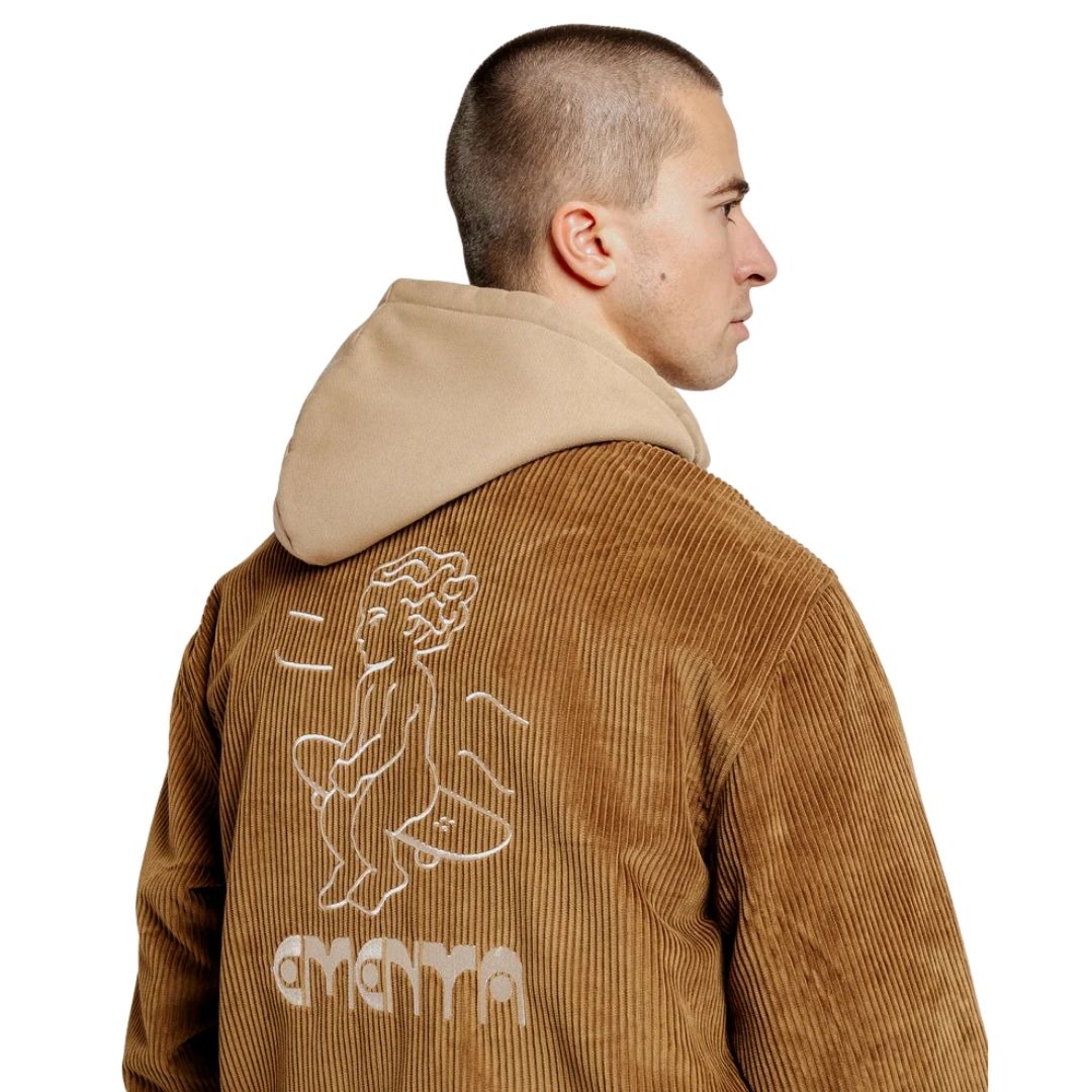Ementa Ikon Cord Jacket - Dark Brown