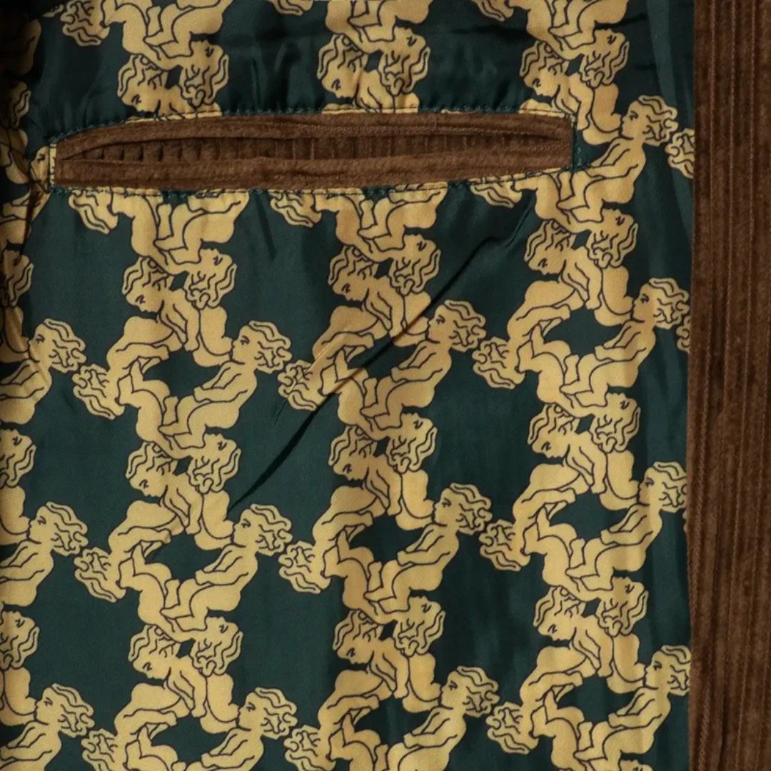 Ementa Ikon Cord Jacket - Dark Brown