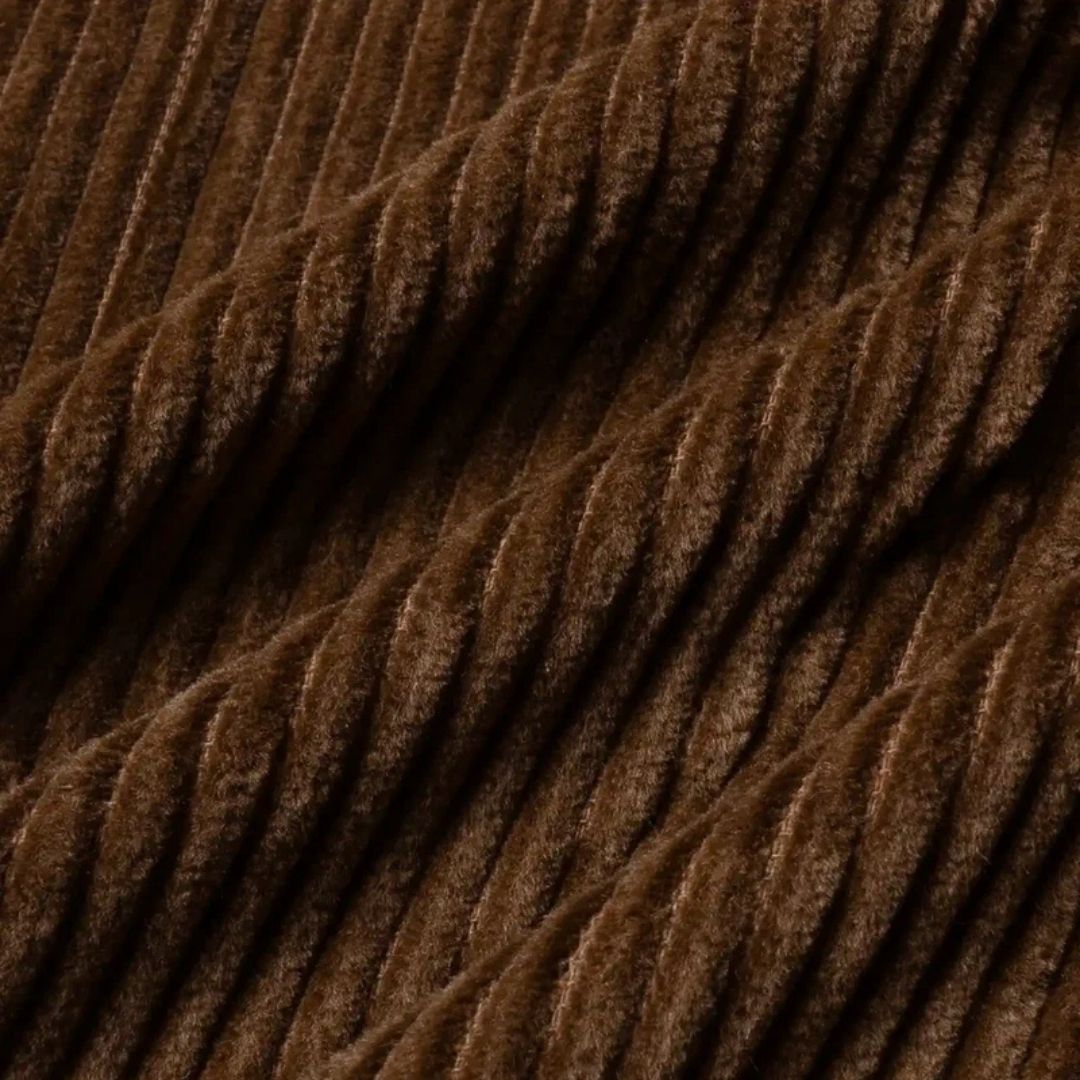 Ementa Ikon Cord Jacket - Dark Brown