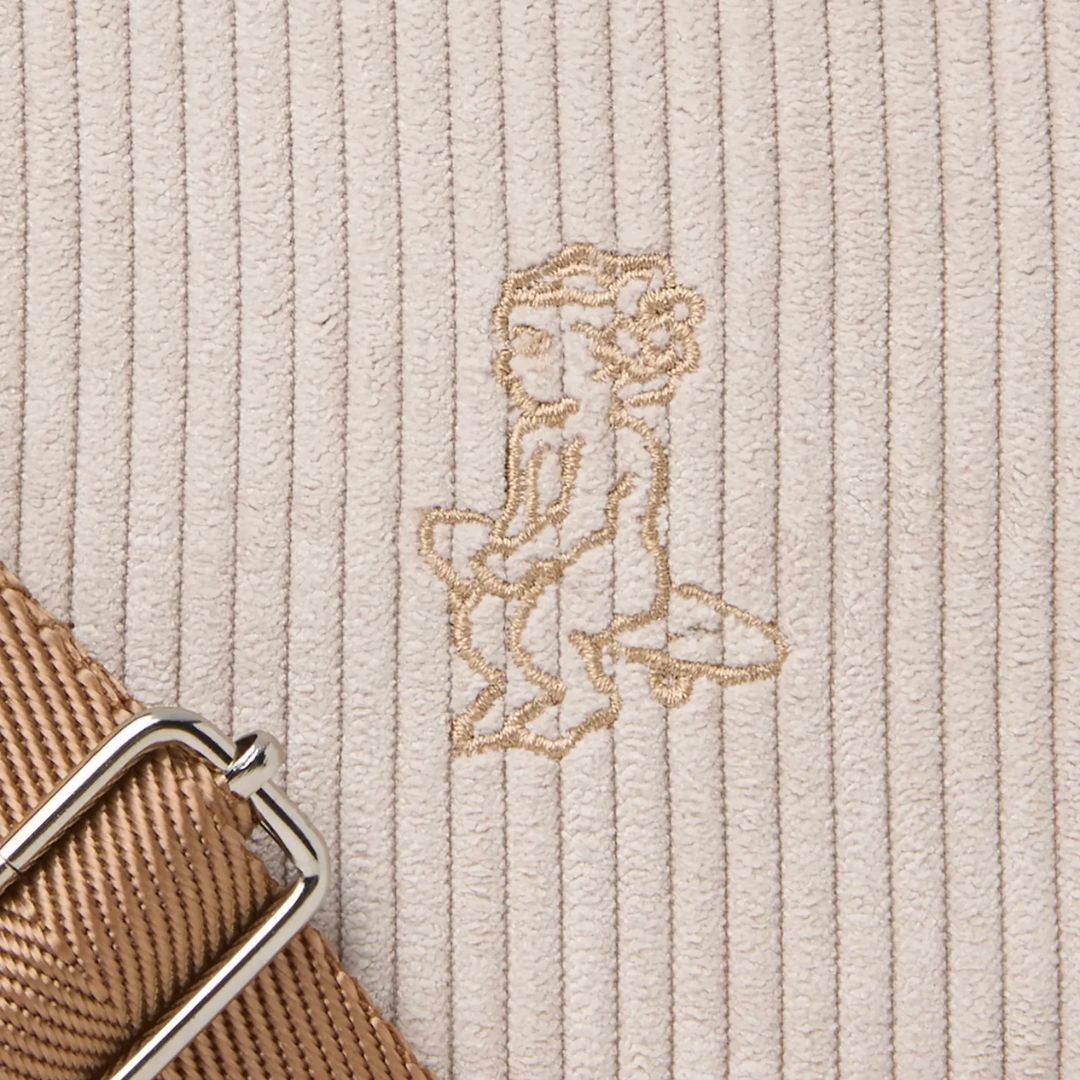 Fluffy Ikon Cord Bag - Off White