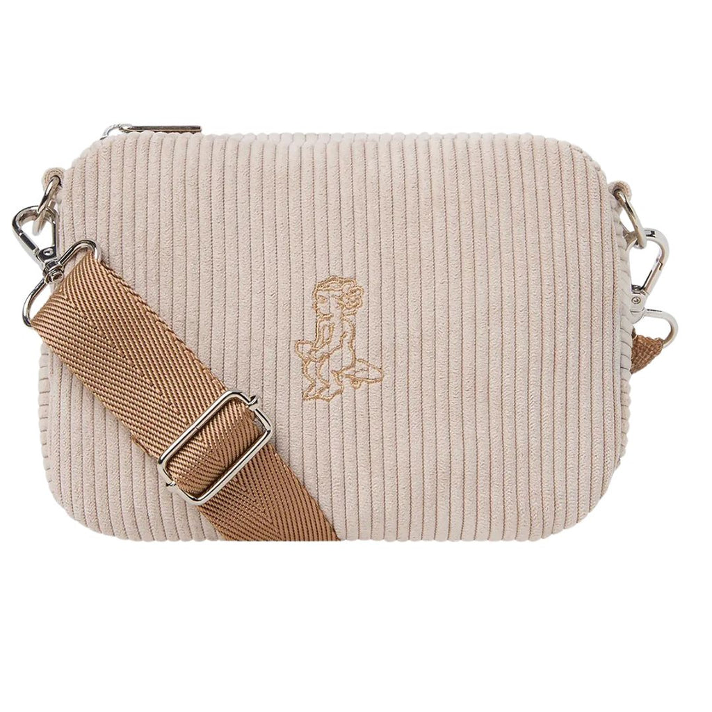 Fluffy Ikon Cord Bag - Off White