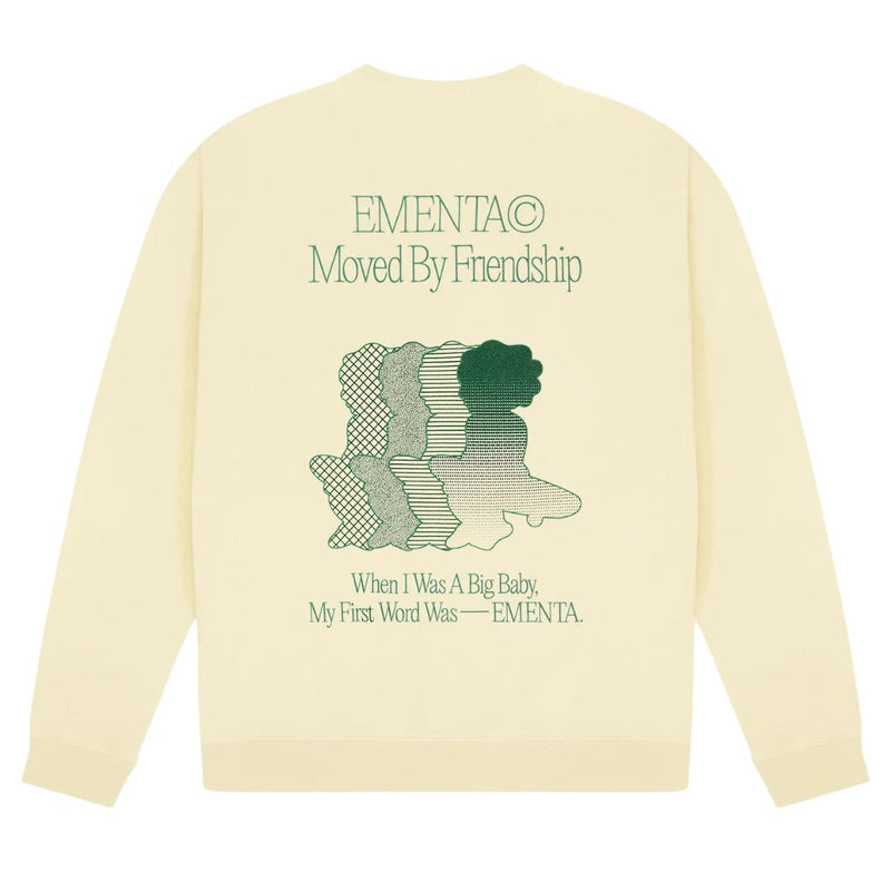 Ementa Friendship Canvas Crew Neck - Off White
