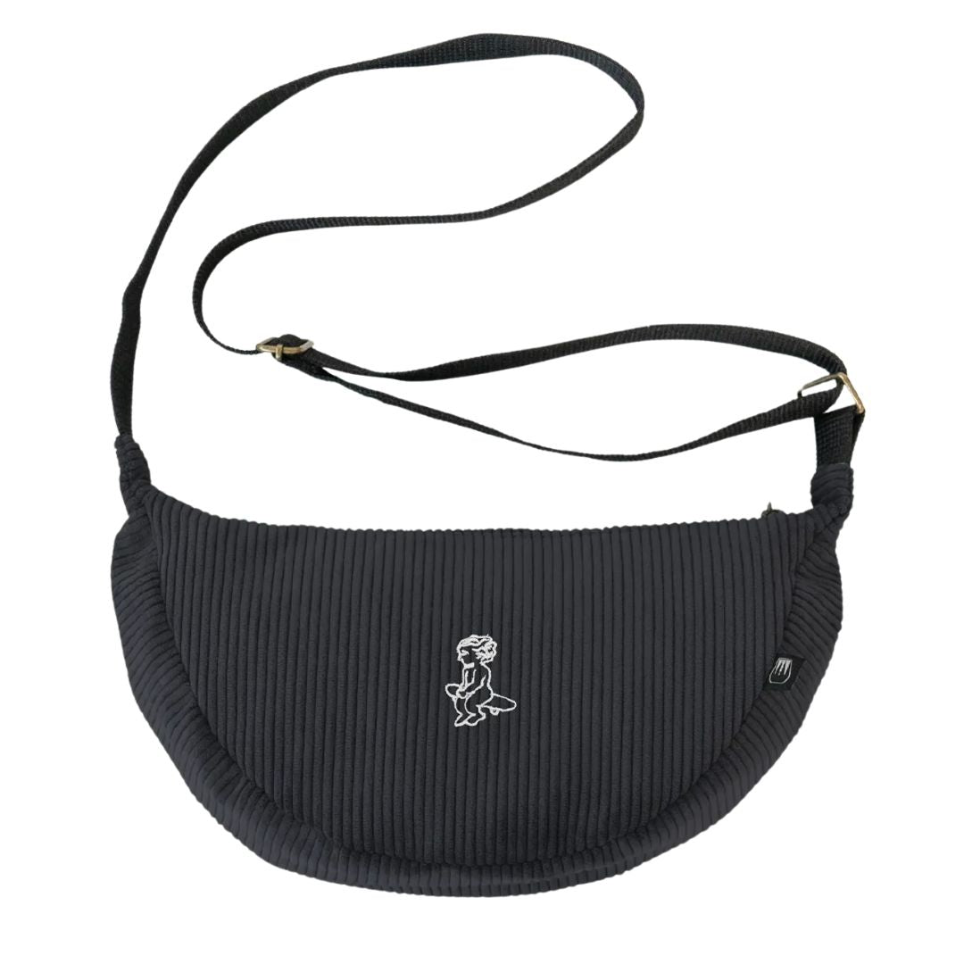Ementa Fiuza Ikon Cord Shoulder Bag - Black
