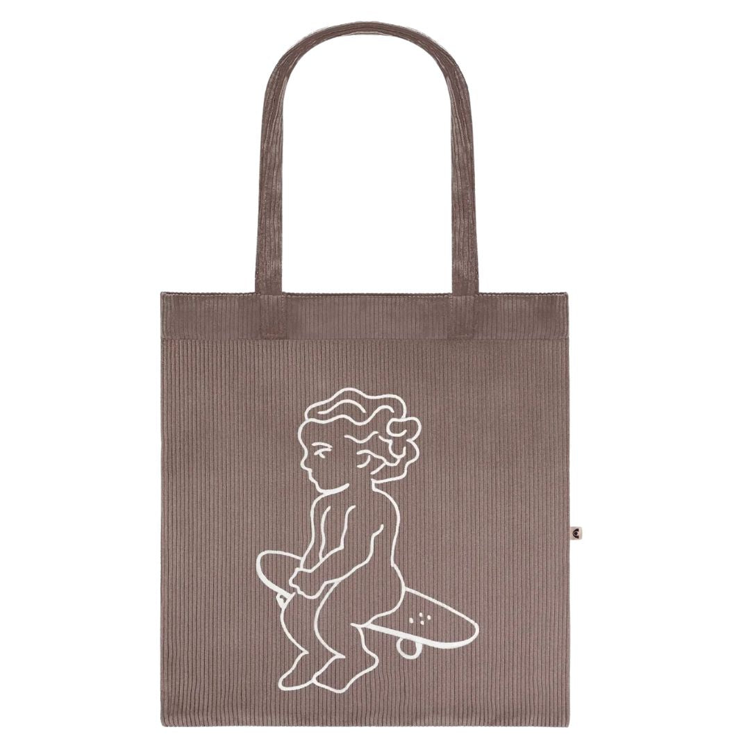 Ikon Cord Tote Bag - Coffee