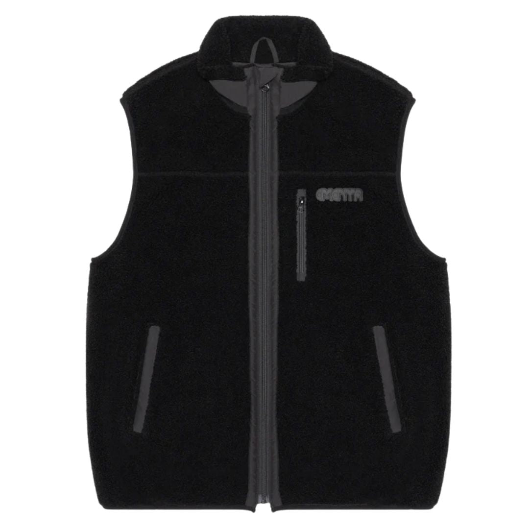 Ementa Ikon Flower Polar Vest - Black | Lisbon Skateboarding Label