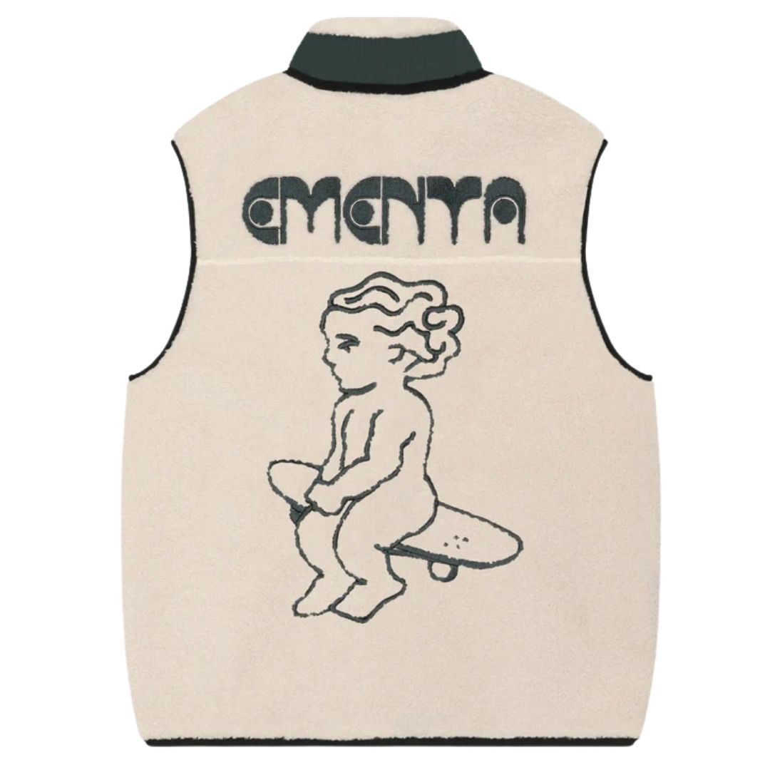 Ementa Ikon Flower Polar Vest - Off White