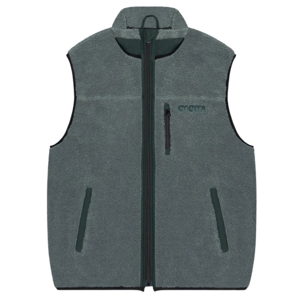 Ementa Ikon Flower Polar Vest - Sage | Lisbon Skateboarding Label