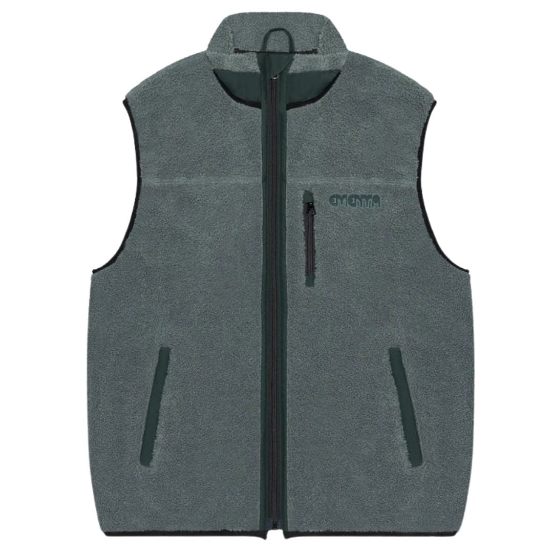 Ementa Ikon Flower Polar Vest - Sage | Lisbon Skateboarding Label