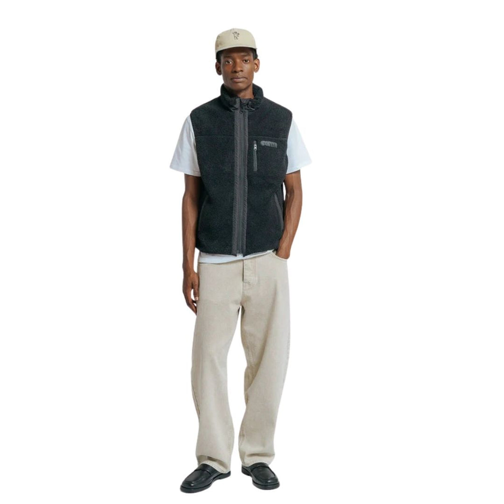Ementa Ikon Flower Polar Vest - Sage | Lisbon Skateboarding Label