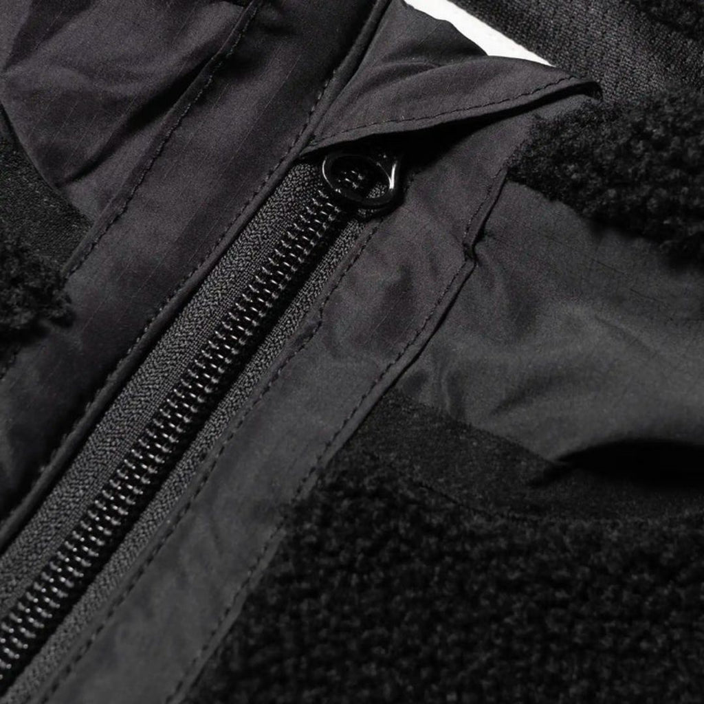 Ikon Flower Polar Zip Jacket - Black