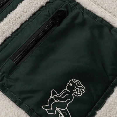 Ementa Ikon Flower Polar Zip Jacket - Off White