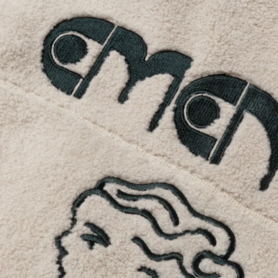 Ementa Ikon Flower Polar Zip Jacket - Off White