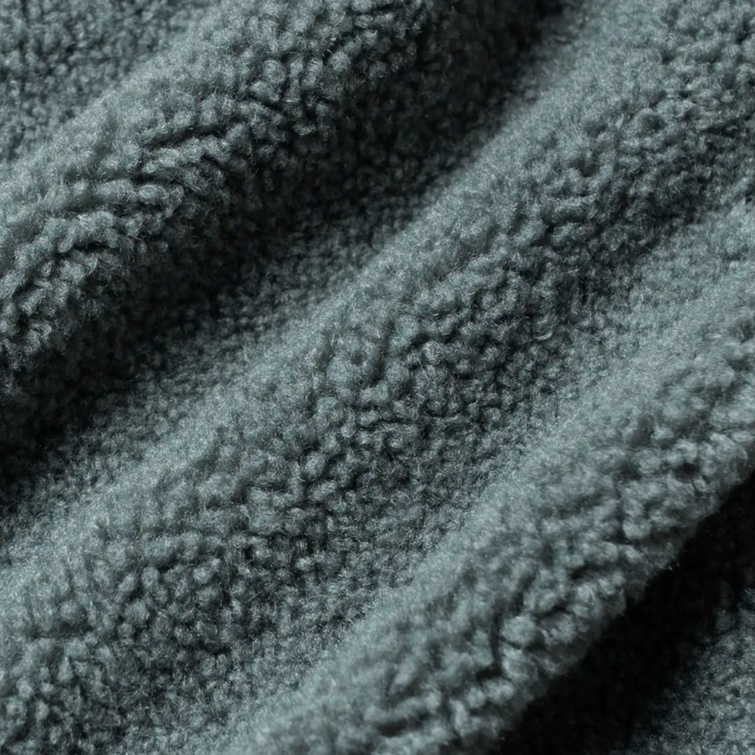 Ementa Ikon Flower Polar Zip Jacket - Sage