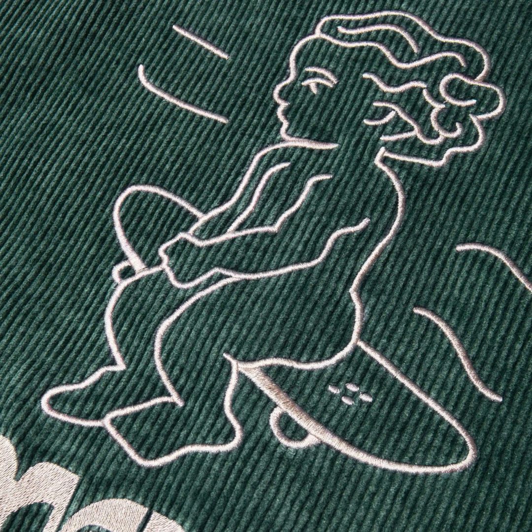 Ikon Washed Cord Jacket - Green Washed