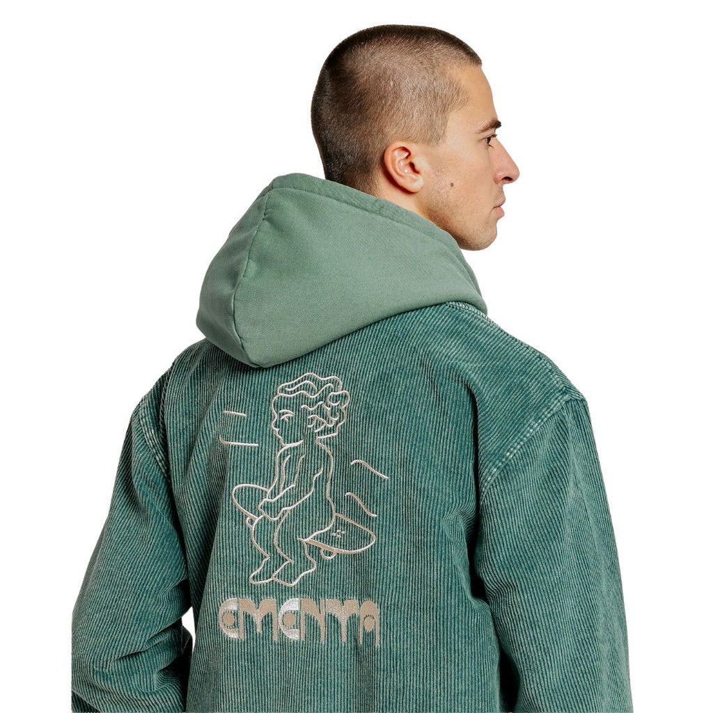Ikon Washed Cord Jacket - Green Washed