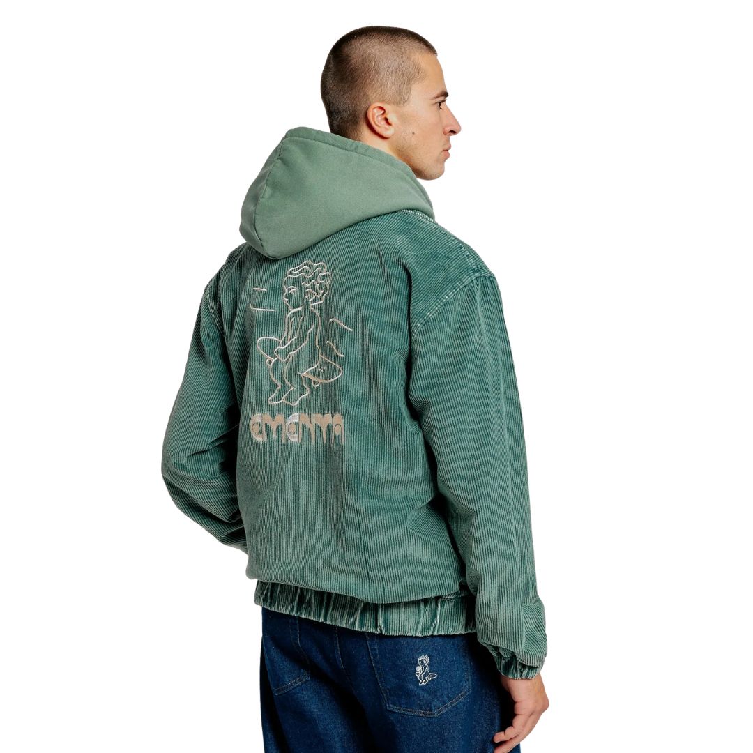 Ikon Washed Cord Jacket - Green Washed