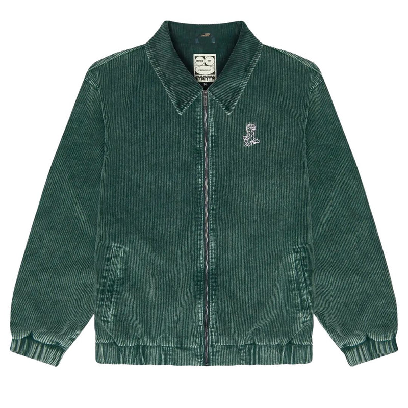 Ementa Ikon Washed Cord Jacket - Green Washed