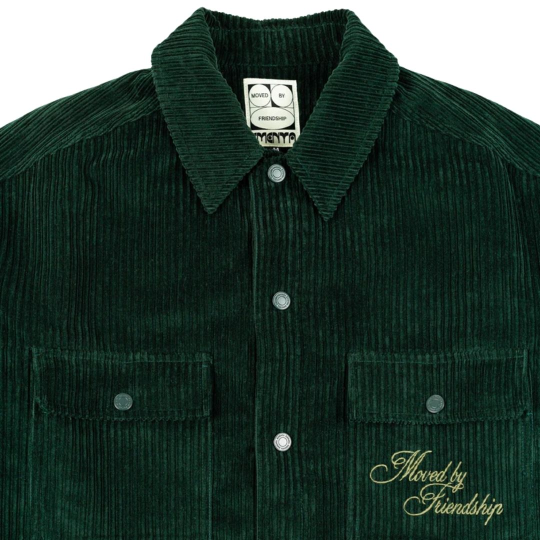 Ementa Looks Like Sherpa Overshirt - Green