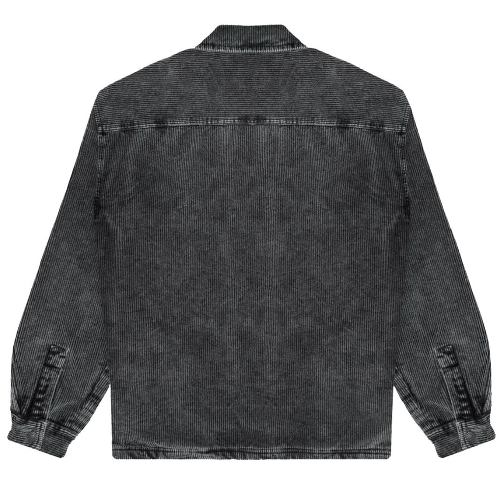 Looks Like Sherpa Washed Overshirt - Grey Washed