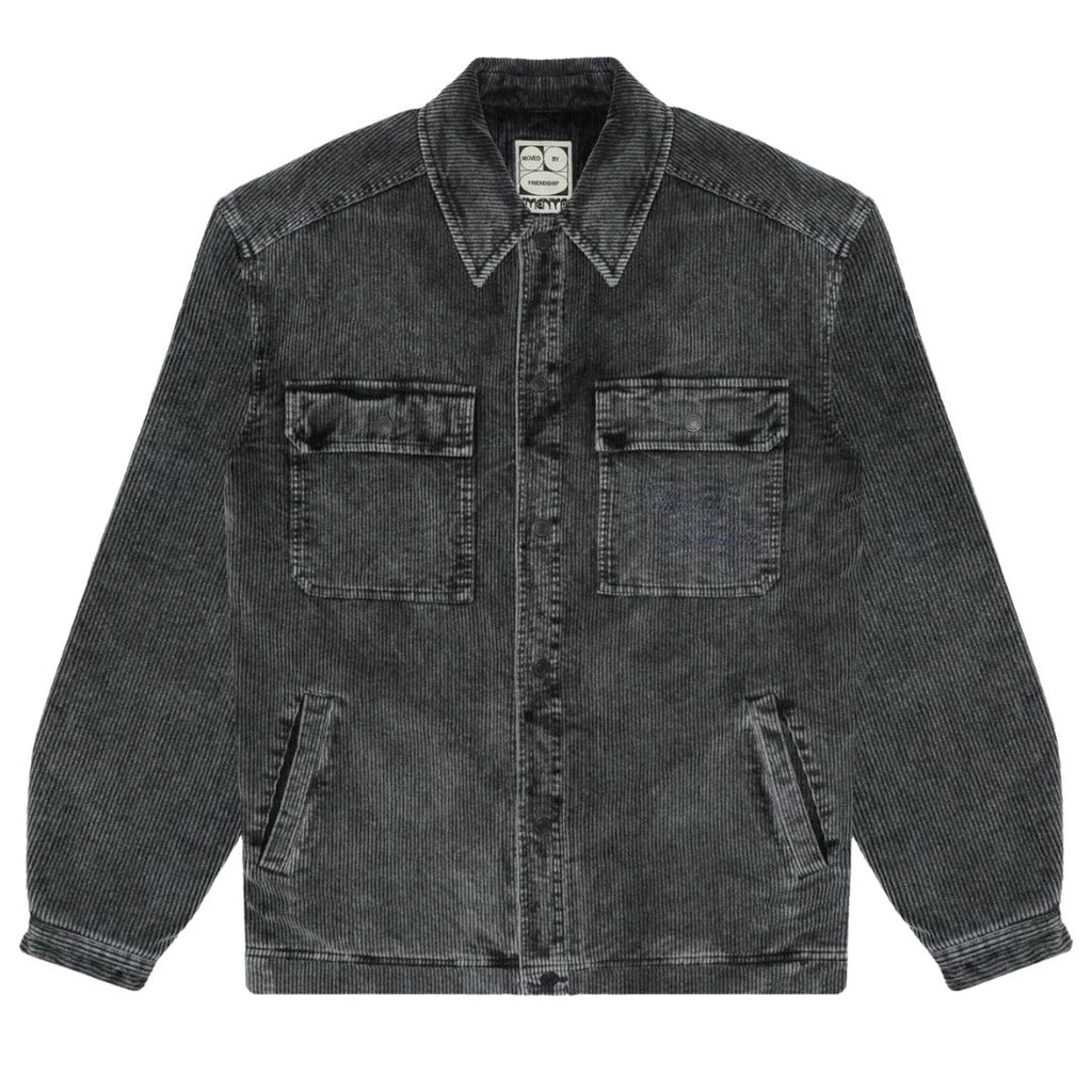 Looks Like Sherpa Washed Overshirt - Grey Washed