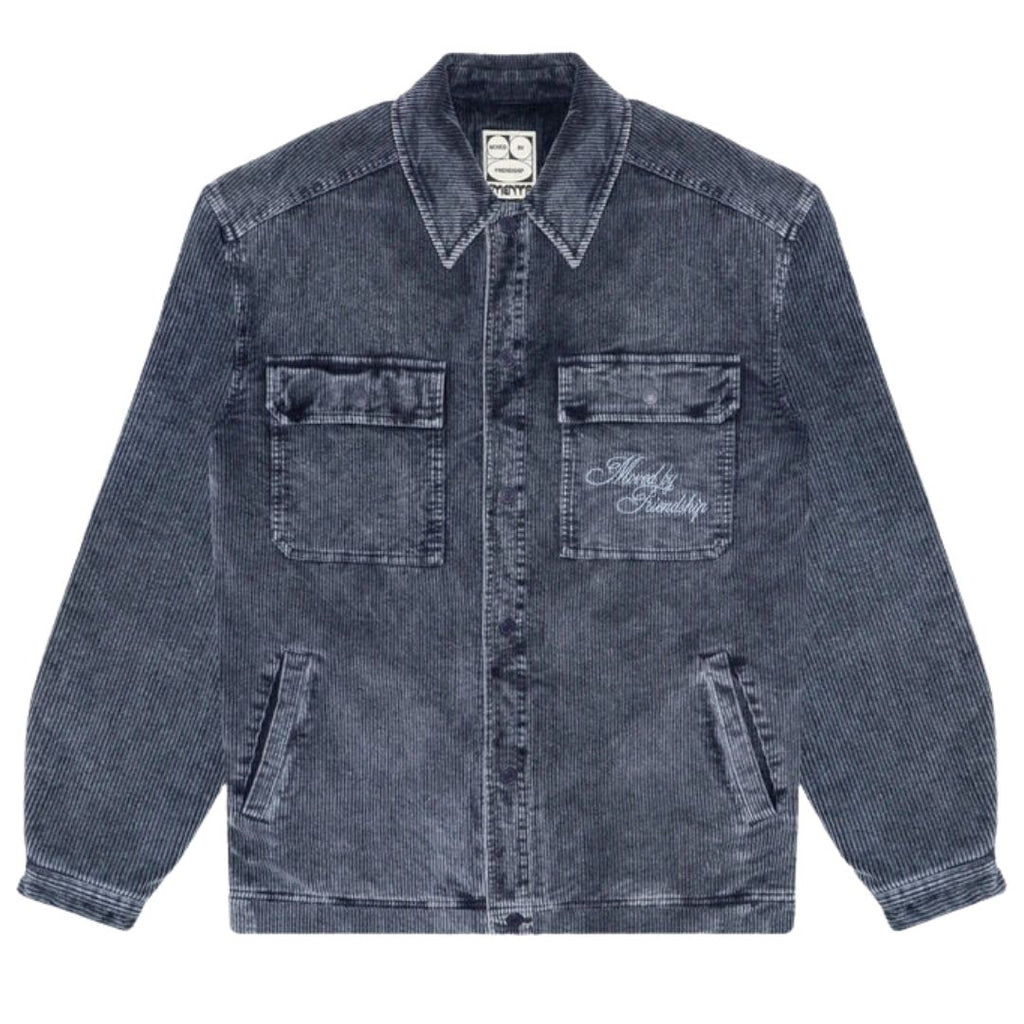 Looks Like Sherpa Washed Overshirt - Navy Washed