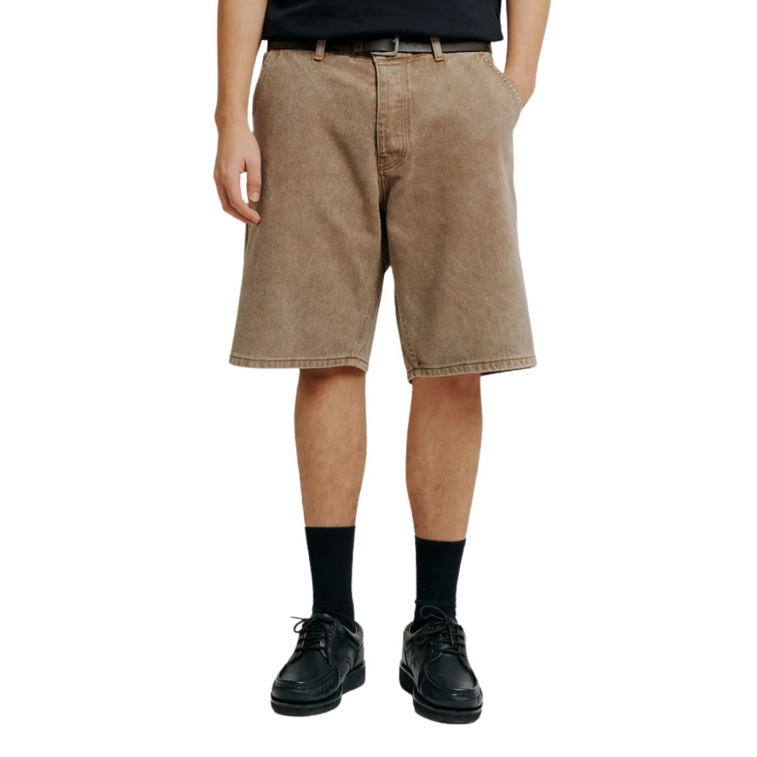 Ementa Magoado Big Ikon Twill Shorts - Brown Fade Out