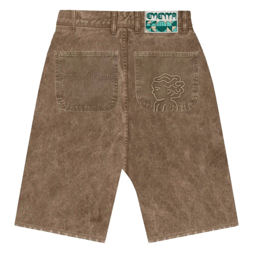 Ementa Magoado Big Ikon Twill Shorts - Brown Fade Out