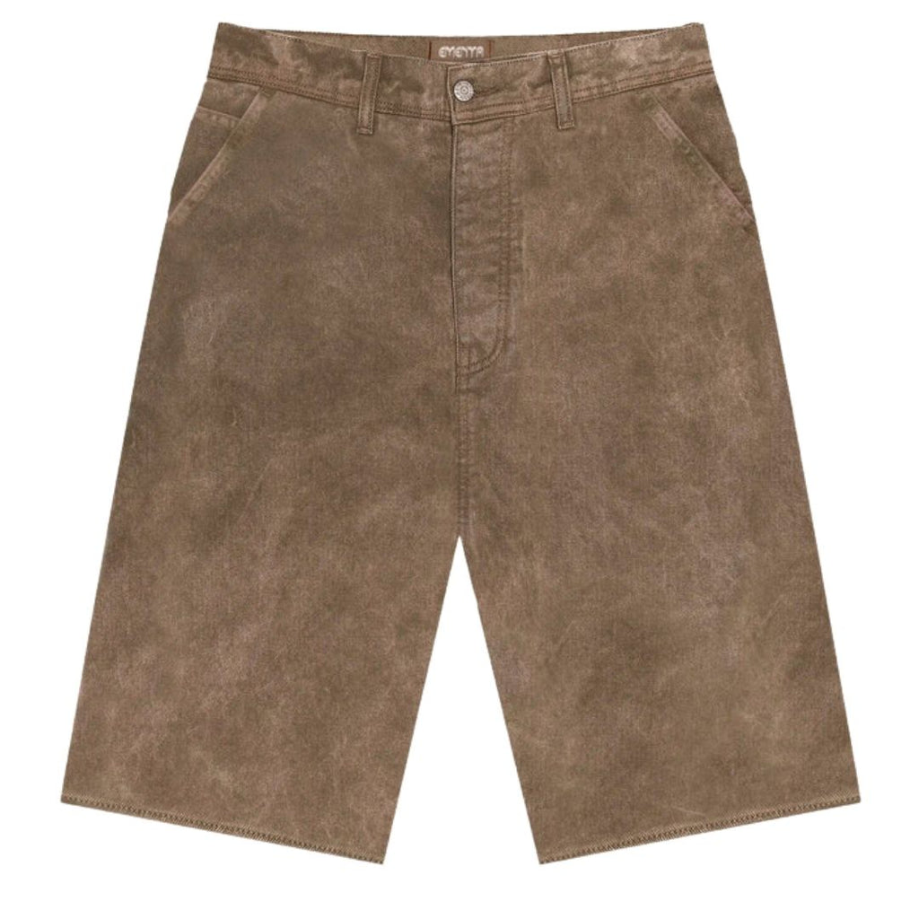 Ementa Magoado Big Ikon Twill Shorts - Brown Fade Out