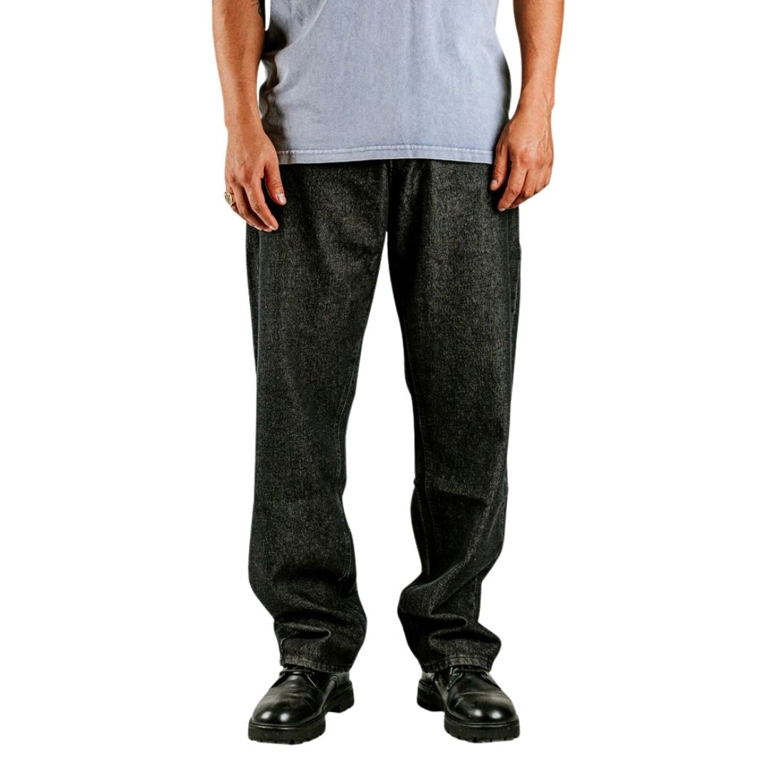 Ementa Magoado Denim Jeans - Black Rinsed
