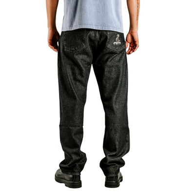 Ementa Magoado Denim Jeans - Black Rinsed