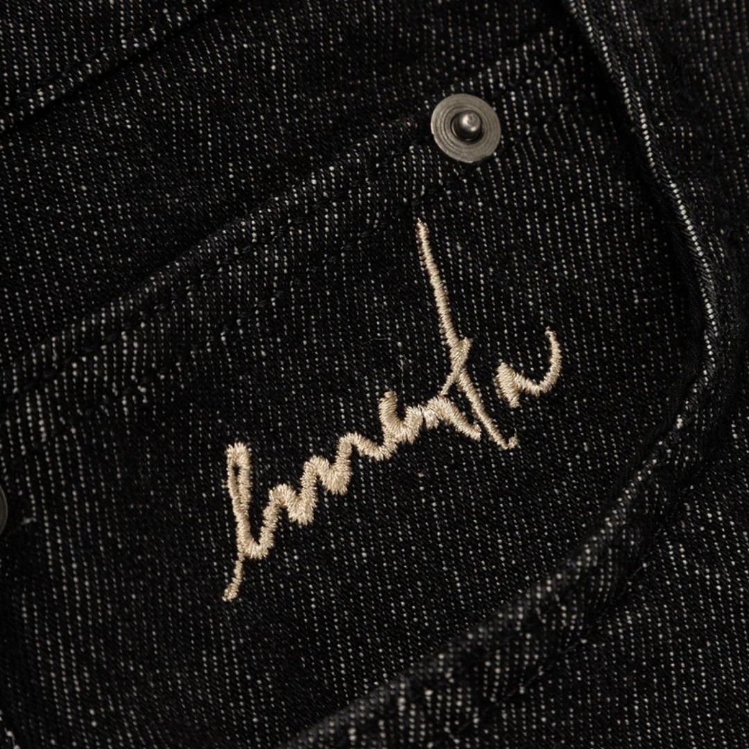 Ementa Magoado Denim Jeans - Black Rinsed