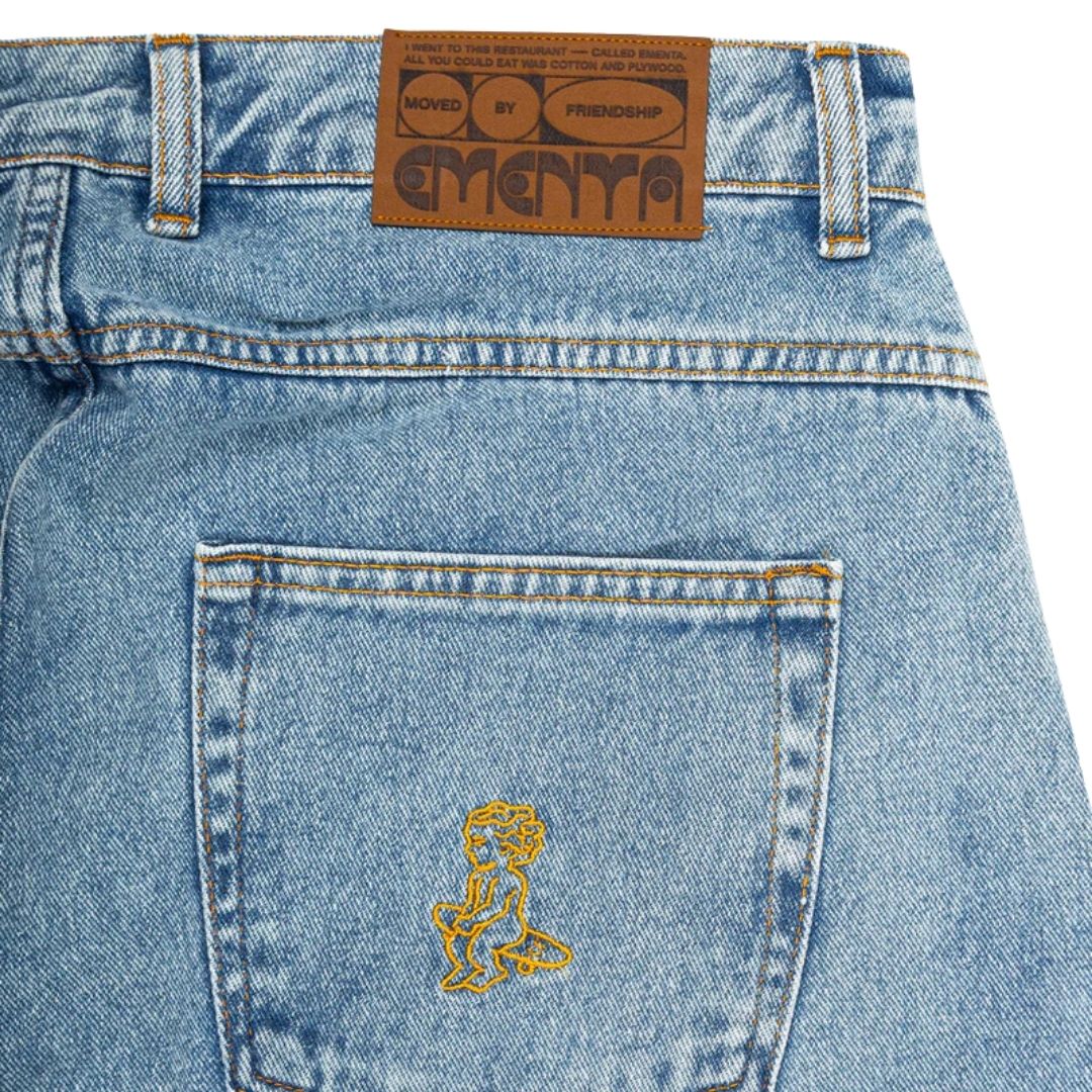 Ementa Magoado Denim Pants - Blue Washed