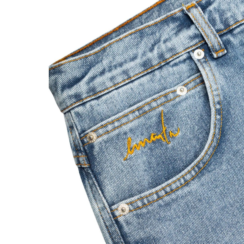 Ementa Magoado Denim Pants - Blue Washed | Lisbon Skateboarding Label