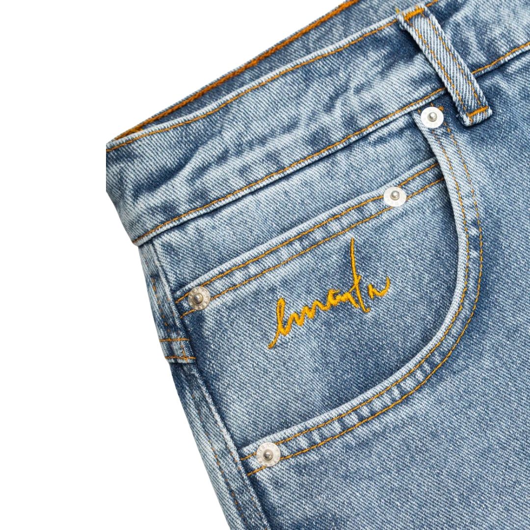 Ementa Magoado Denim Pants - Blue Washed