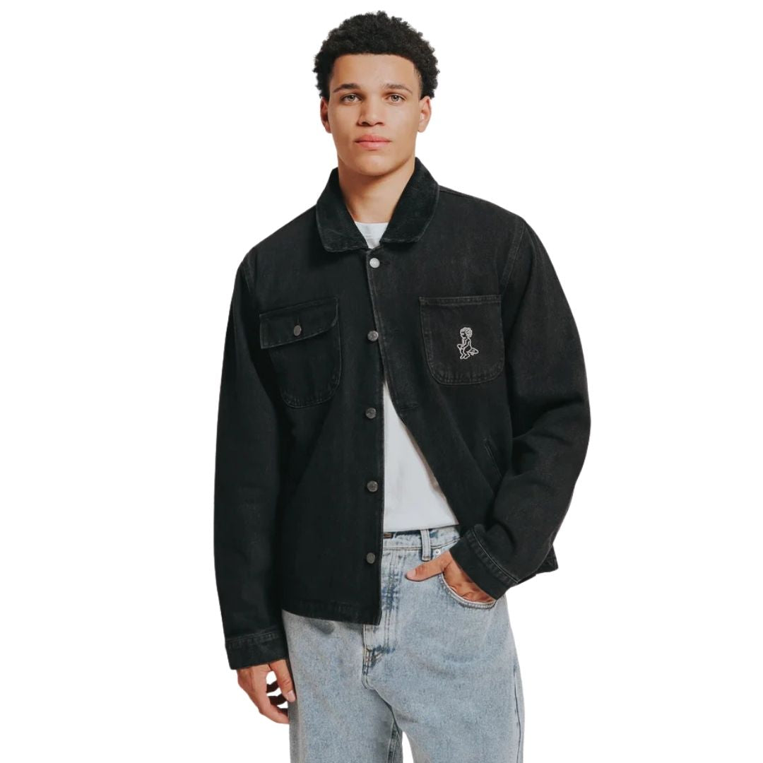 Mira Ikon Denim Jacket - Black Rinsed
