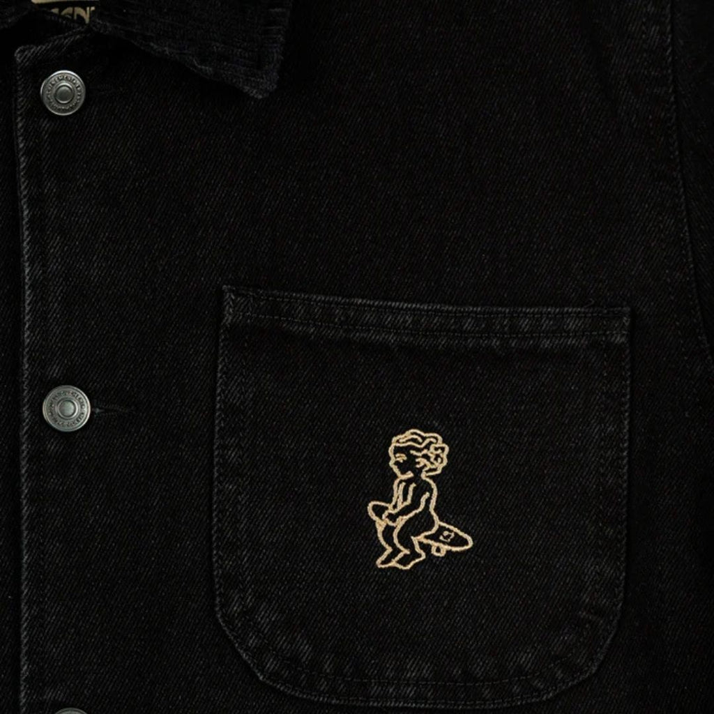 Mira Ikon Denim Jacket - Black Rinsed
