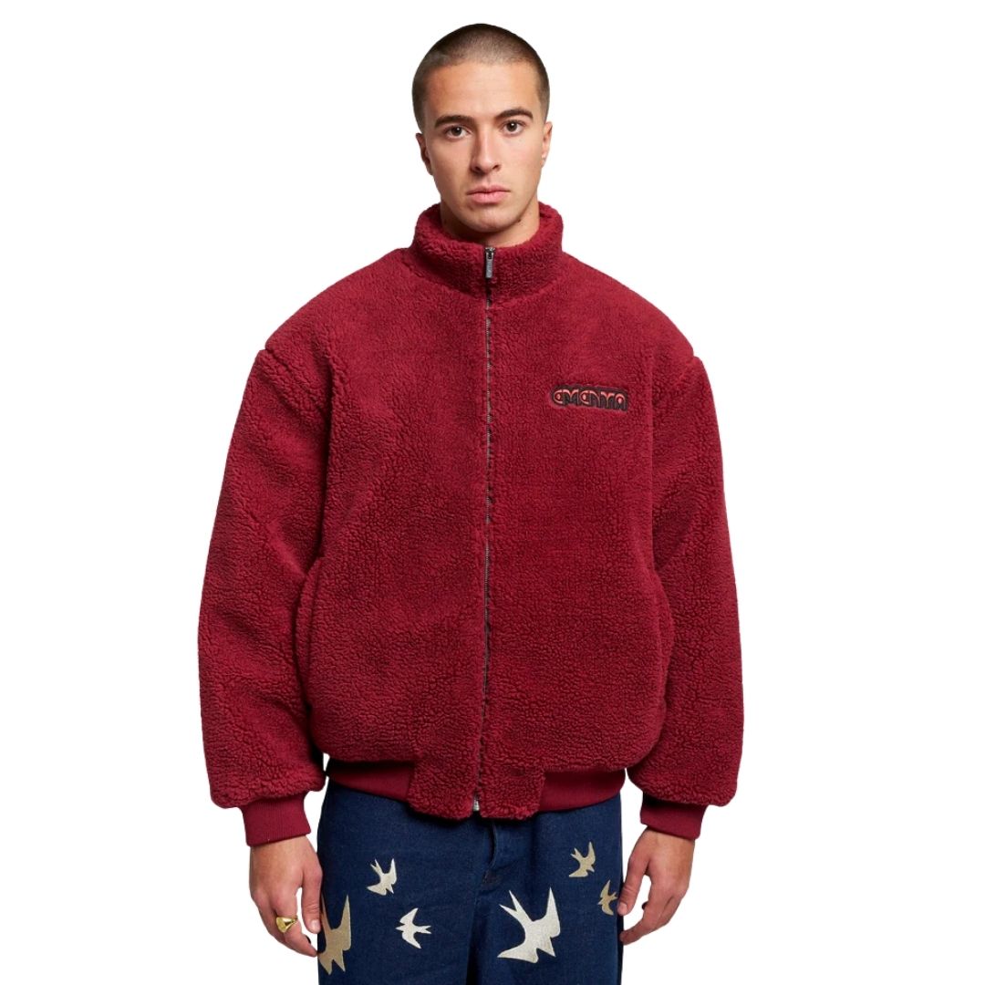 Ementa Oreo College Polar Jacket - Burgundy | Lisbon Skateboarding Label