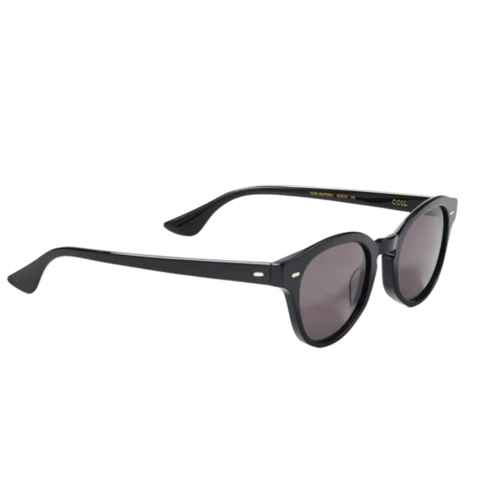 Epøkhe Coil Sunglasses Black Polished Black | Premium Eyewear