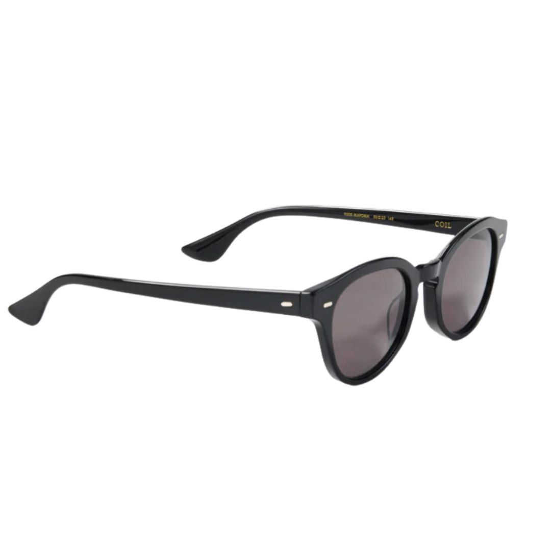 Epøkhe Coil Sunglasses Black Polished Black | Premium Eyewear