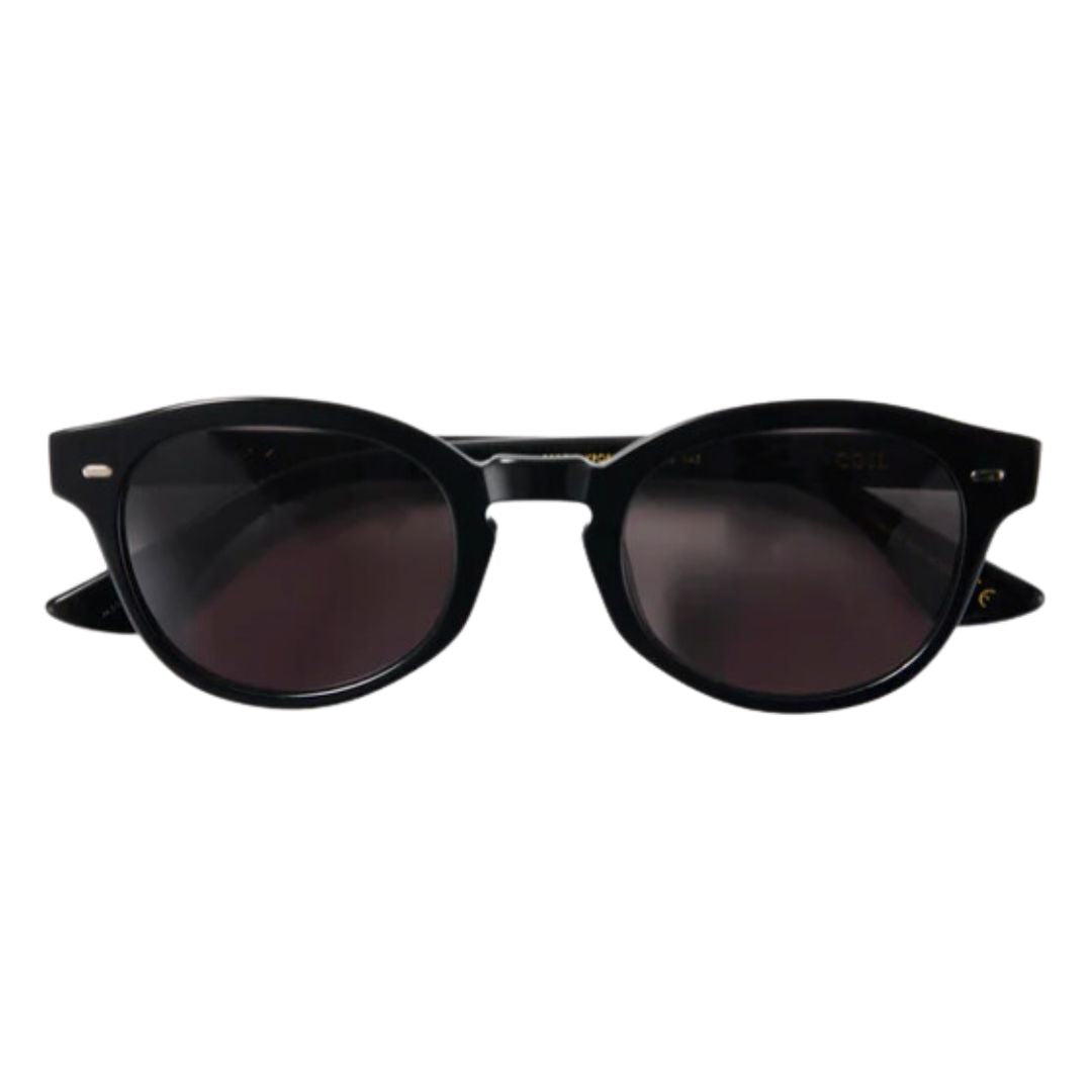 Epøkhe Coil Sunglasses Black Polished Black | Premium Eyewear
